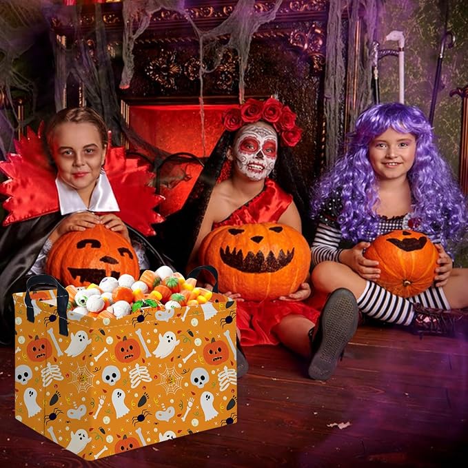Rectangular Halloween Basket, Trick or Treat Basket - Image 2