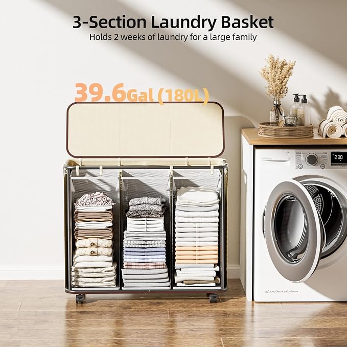 Yecaye 180L Laundry Basket - Image 2
