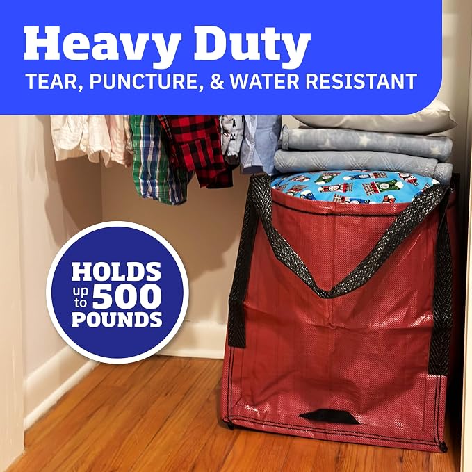 DURASACK Heavy Duty Storage Tote Bag 22-Gallon Rugged Woven Polypropylene - Image 2