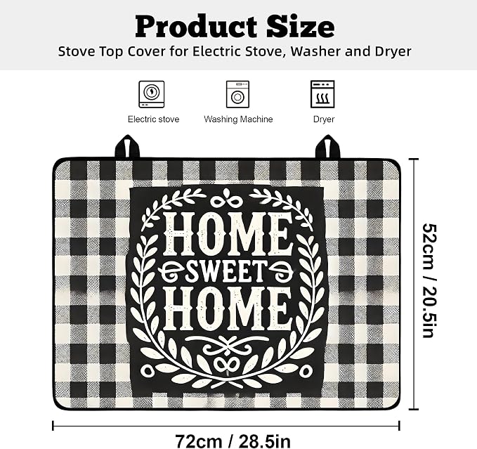 Multi-Design Stove Top Cover for Glass/Electric Stoves - Image 2