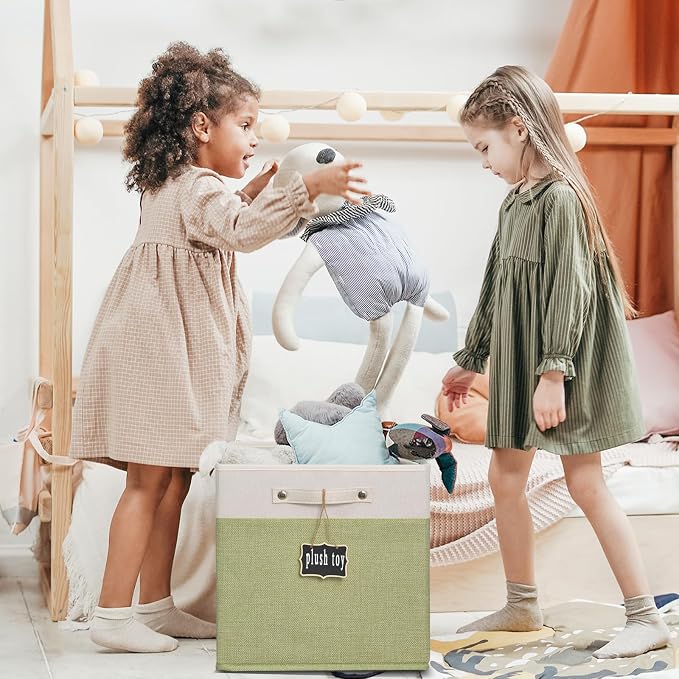 11 inch cube storage bin, Collapsible Fabric Storage Cubes - Image 4