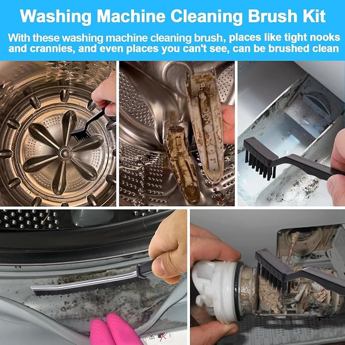 Washing Machine Cleaning Brush Kits, Front Load Washer Scrub Cleaner Tools - Image 3