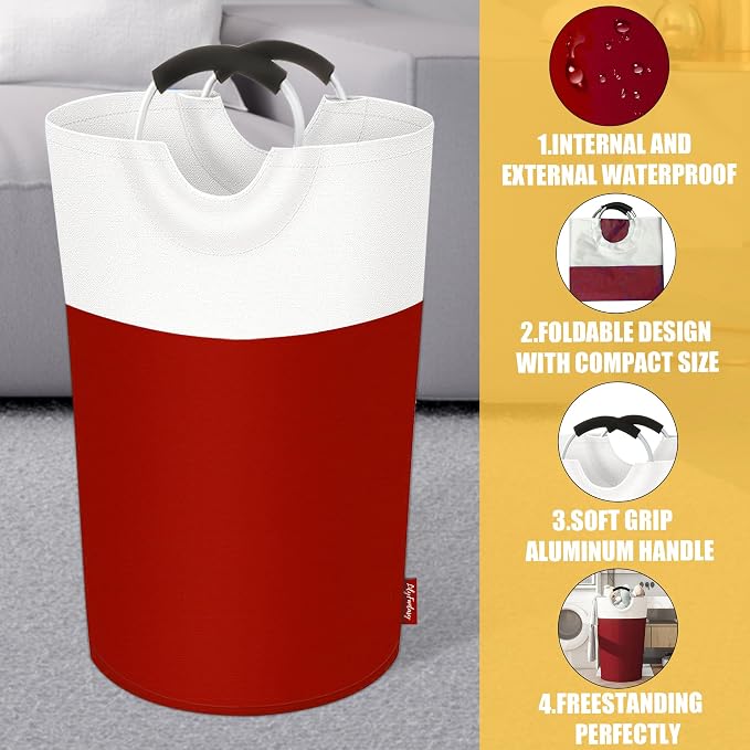 125L Laundry Basket, Collapsible Laundry Hamper - Image 3