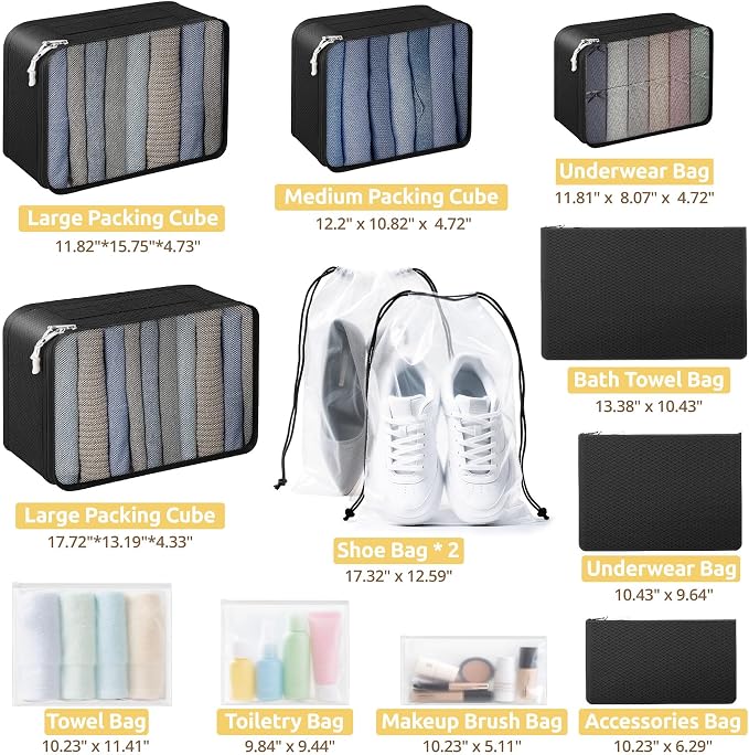 All-in-One 22 Pcs Packing Cubes - Image 6