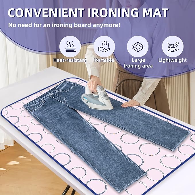 Foldable Ironing Mat, Portable Hanging Ironing Pad - Image 4