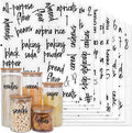 170PCS Food Pantry Labels, Kitchen Container Storage Labels Spice Organize by Aixoom
