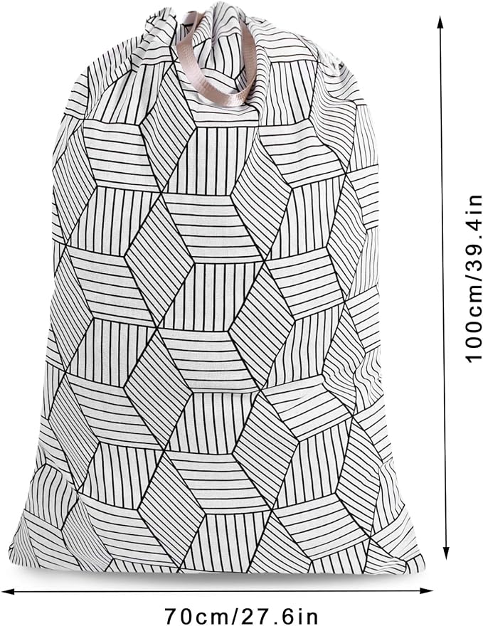 Extra Large Laundry Bag with Drawstring and Handle, Heavy Duty Travel Dirty - Image 2