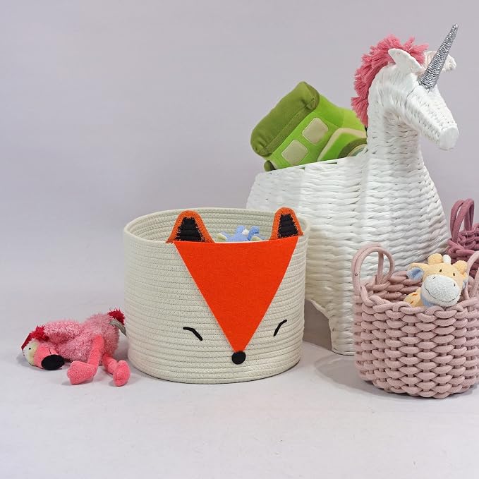 T&T Homewares Orange Fox Storage Basket - Image 4