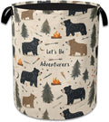 Funny Adventure Bear Forest Laundry Basket, Oxford Cloth Laundry Hamper by Unknown