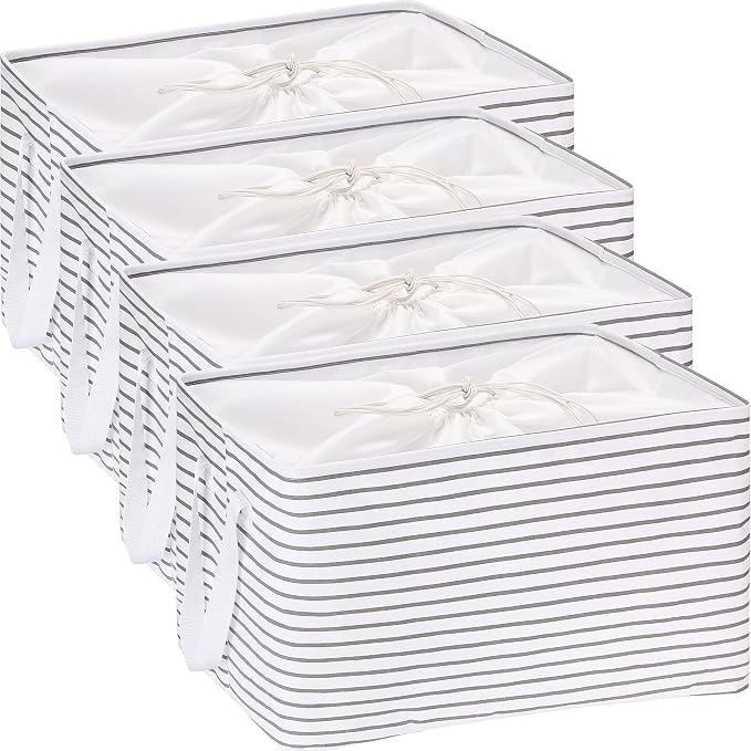 Hinwo 102L XXL Storage Bins, Foldable Clothes Storage Baskets by Hinwo