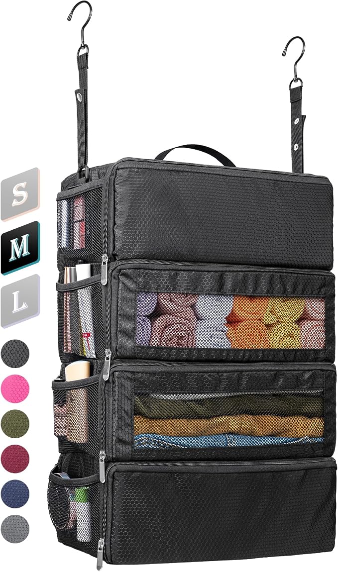 Suitcase Organizer, Travel Luggage Organizer Hanging Shelves Packing Cube by Vokelater