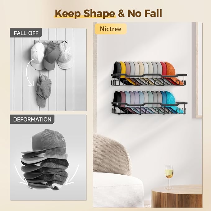Nicetree Hat Rack for Wall - Image 3
