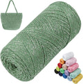 Sparkle Macrame Cord 1.5mm x 306 Yards Cotton Glitter Yarn by LEREATI
