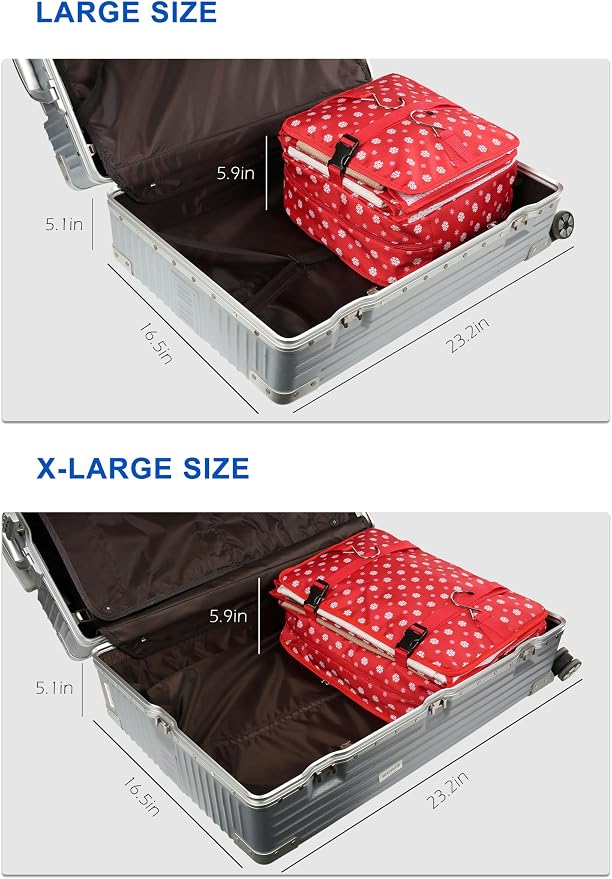 ELEZAY Hanging Packing Cubes Portable Travel Closet Collapsible Compression - Image 5