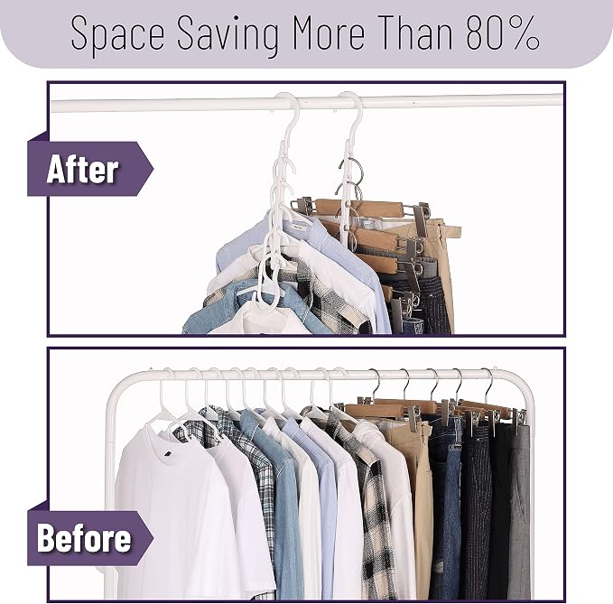 Mr. Pen- Space Saving Hangers for Clothes, Bulk Plastic Multi Clothes Hangers - Image 6