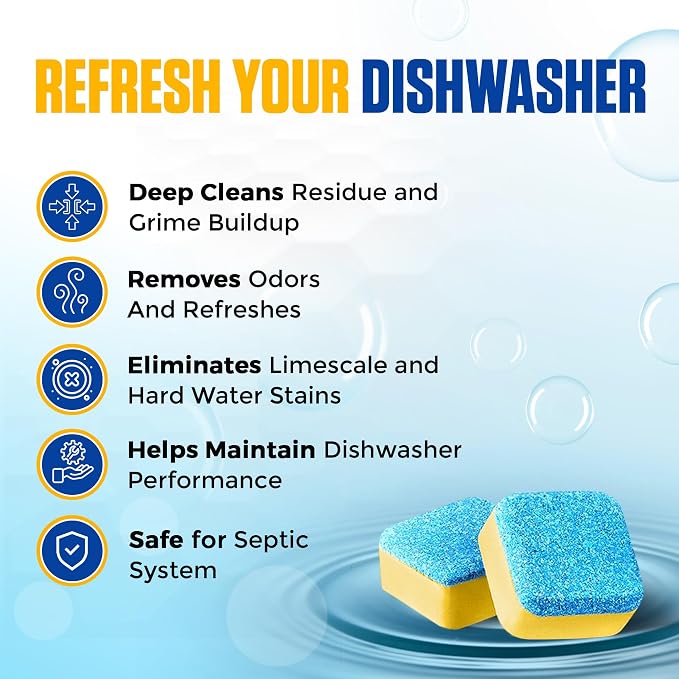 Bastion Dishwasher Cleaner Tablets, Lemon Scent, 3-Month Supply, Powerful - Image 5