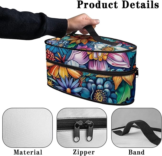 Mandala Iron Storage Case, Lightweight Foldable Steam Iron Case Bag - Image 5
