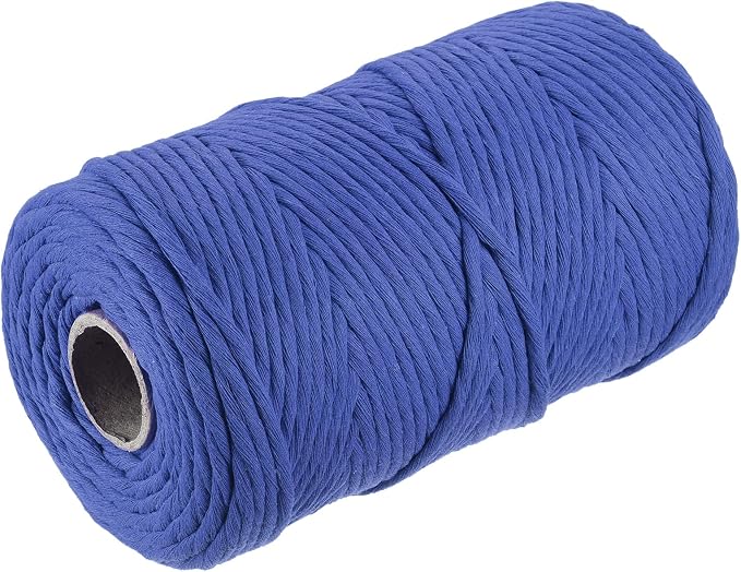 MECCANIXITY Cotton Rope Twisted Braided Twisted Single Strand Cord, Bright Blue by MECCANIXITY