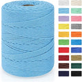 Macrame Cord 4mm x 328yd | 100% Natural Cotton Macrame Rope | 4 Strand Twisted by MacraBoho