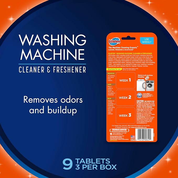 Glisten Washing Machine Cleaner & Freshener Deodorizer - Image 2