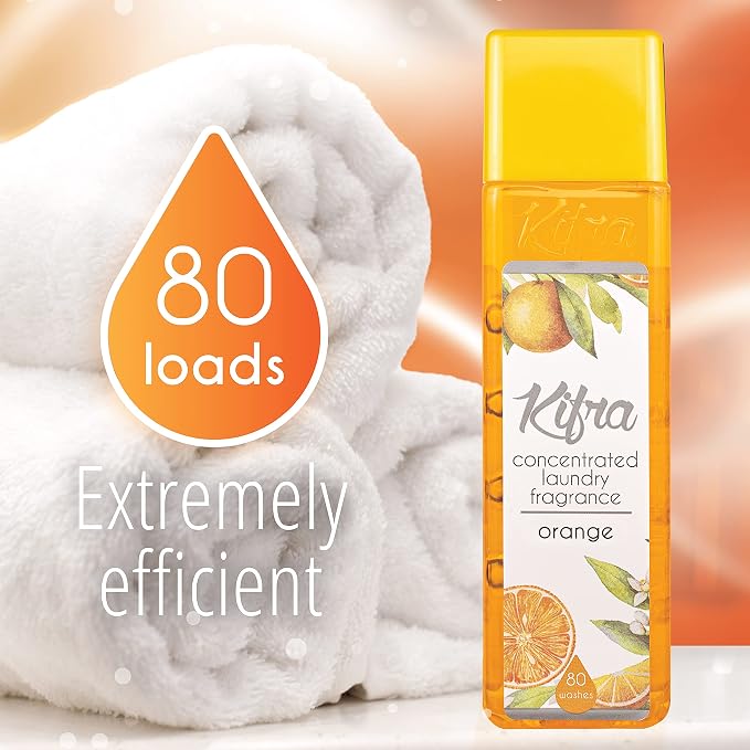 KIFRA ORANGE Concentrated Laundry Fragrance 6.76 Fl Oz 200ml 80 Washing Cycles - Image 4