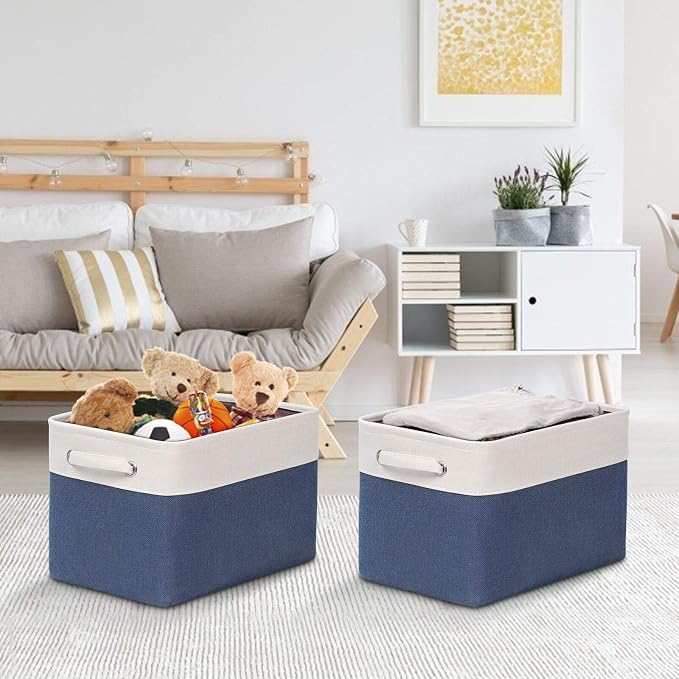 Kntiwiwo Foldable Storage Bin Collapsible Fabric Storage Basket Cube - Image 2