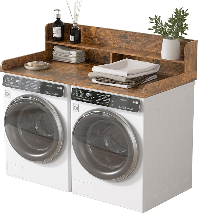 Piskyet Washer Dryer Countertop, 2- Tier Laundry Countertop by Piskyet