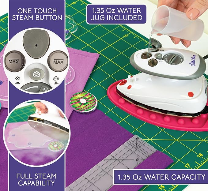 The Quilted Bear Mini Steam Iron - Image 8
