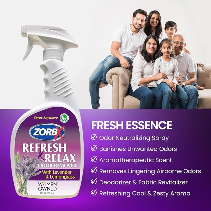 ZORBX Lavender & Lemongrass Spray, 24 Oz - Image 4
