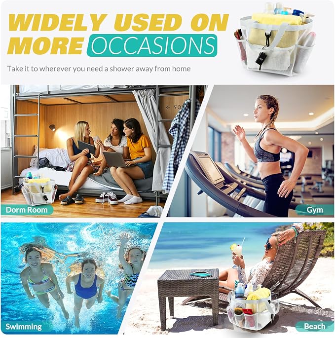 Mesh Shower Caddy Portable for College Dorm Room Essentials - Image 7