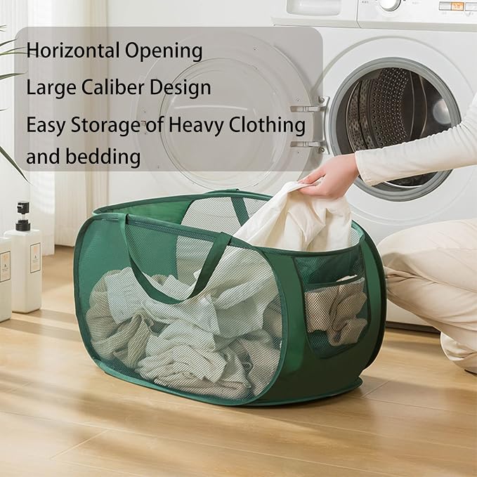 4 Pcs pop up laundry hamper Sturdy Large Capacity collapsible laundry basket - Image 5