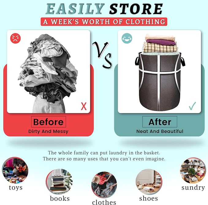 Basketball Texture Laundry Hamper Funny Ball Laundry Basket - Image 3