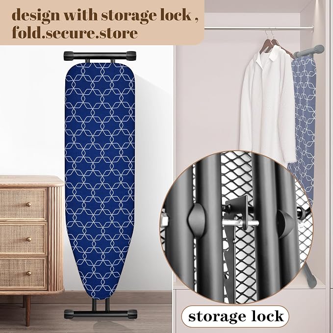 Classic Ironing Board, Compact and Space Saver, Size 43 x 13 Ironing Board - Image 4