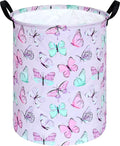 KUNRO Round Laundry Gift Basket Storage Hamper, Clothes Storage Organizer Bins by KUNRO