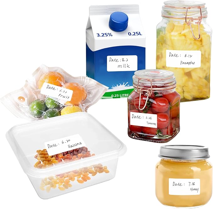 500 Removable Blank Food Labels, Water/Oil/Tear Resistant - Image 6