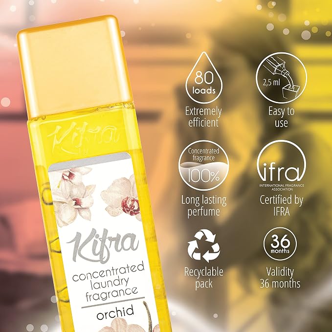 KIFRA ORCHID Concentrated Laundry Fragrance 6.76 Fl Oz 200ml 80 Washing Cycles - Image 3