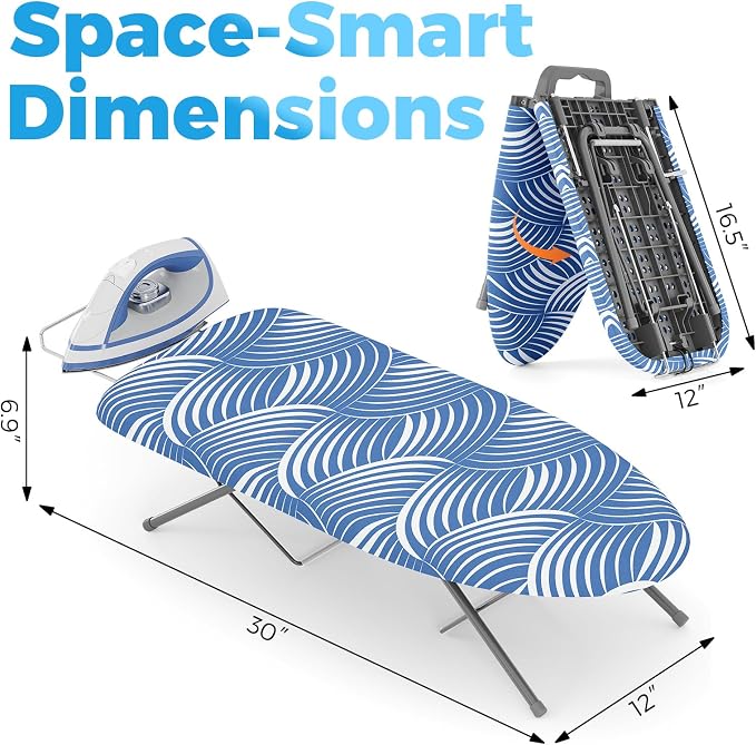 KINGBOARD Tabletop Ironing Board, Small Ironing Boards - Image 2