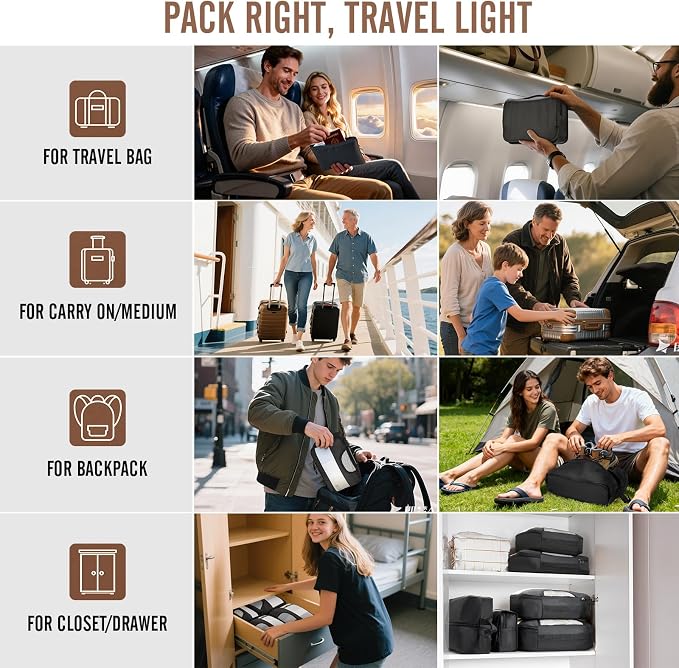 Veken 10 Set/8 Set Packing Cubes - Image 8