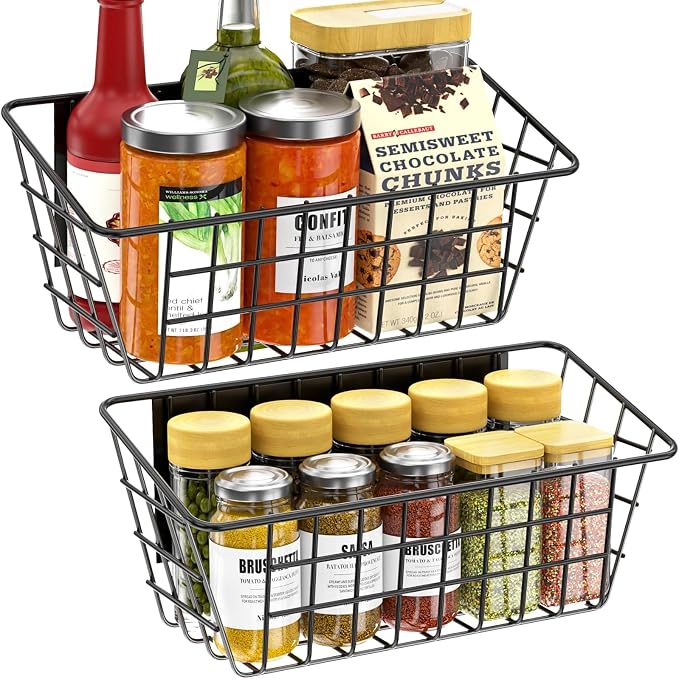 Magnetic Shelf for Fridge, 2 Pack Seasoning Organizer by Ofiray-home