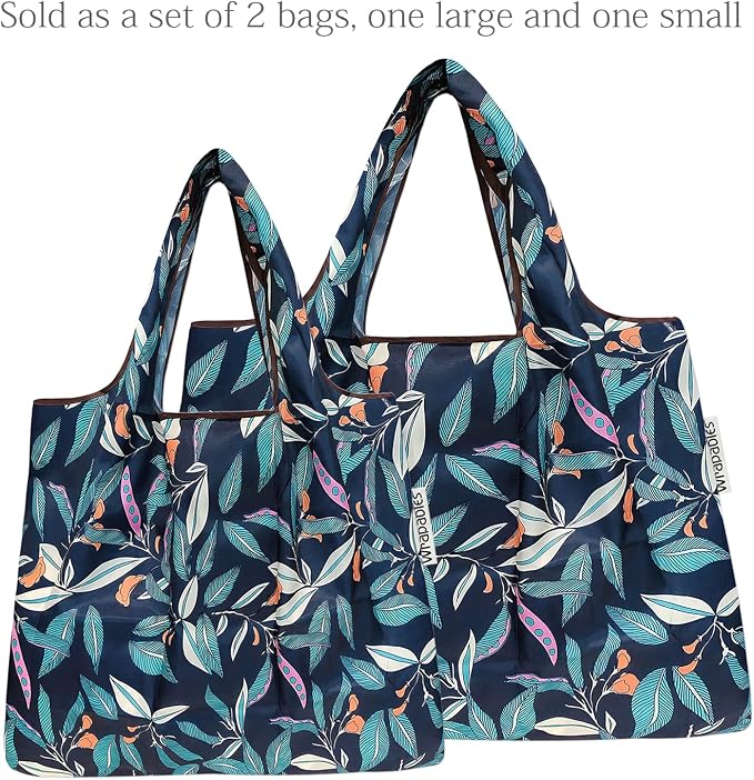 allydrew Large Foldable Tote Nylon Reusable Grocery Bag - Image 4