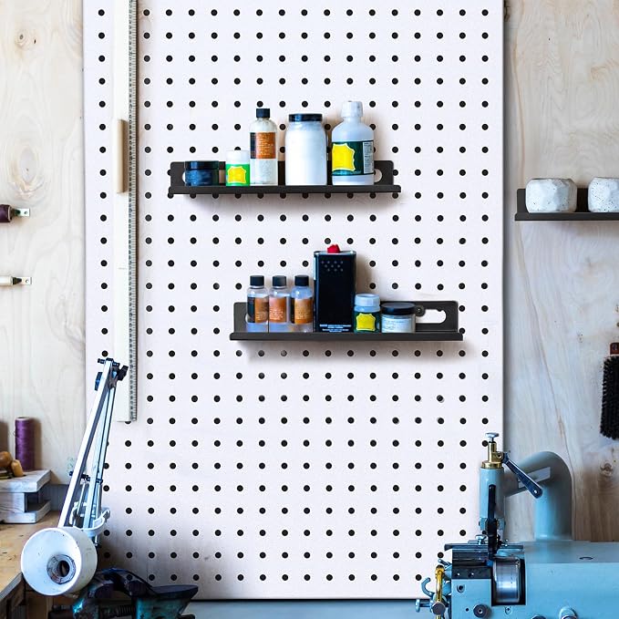 Metal Pegboard Shelf Set - Image 2