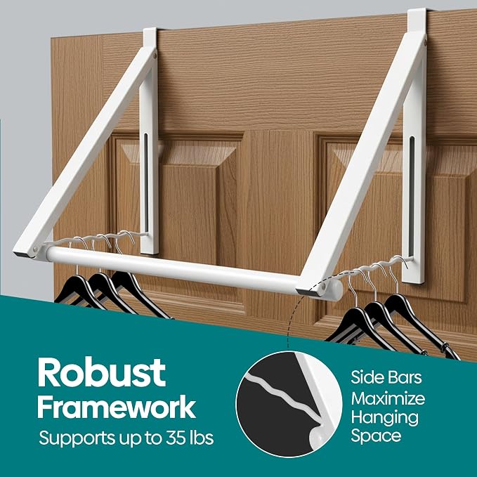 HOLDN’ STORAGE Over The Door Hanger Foldable - Image 5