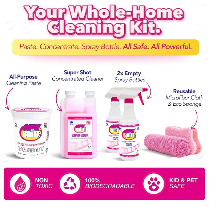 Quick 'n Brite Ultimate Cleaning Kit – Includes 32oz Paste, 16oz Super Shot - Image 2