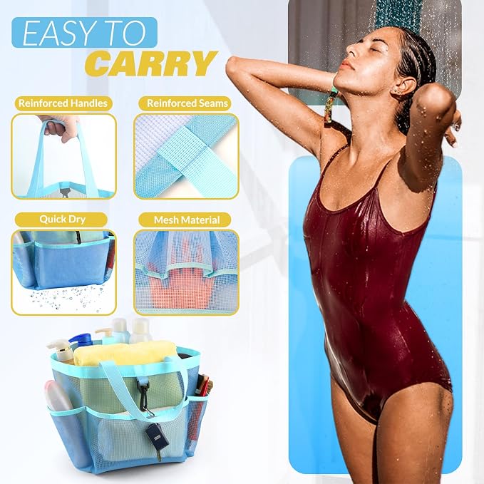Mesh Shower Caddy Portable for College Dorm Room Essentials - Image 4