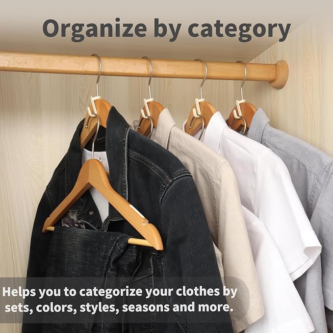 100PCS Hanger Connector Hooks, Space Saving Hangers - Image 4