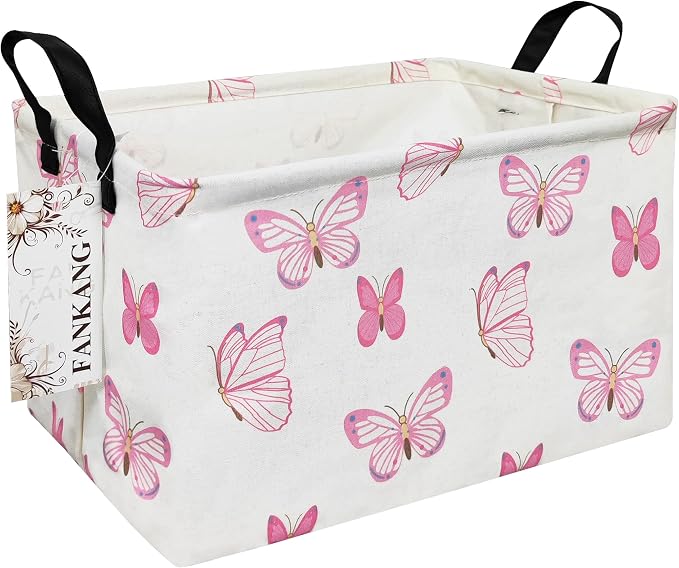 FANKANG Storage Bins, Nursery Hamper Canvas Laundry Basket Foldable by FANKANGStorageBasket