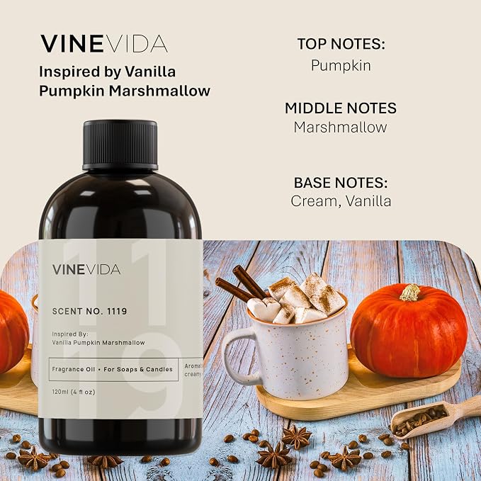 VINEVIDA Vanilla Pumpkin Marshmallow Fragrance Oil - Image 2
