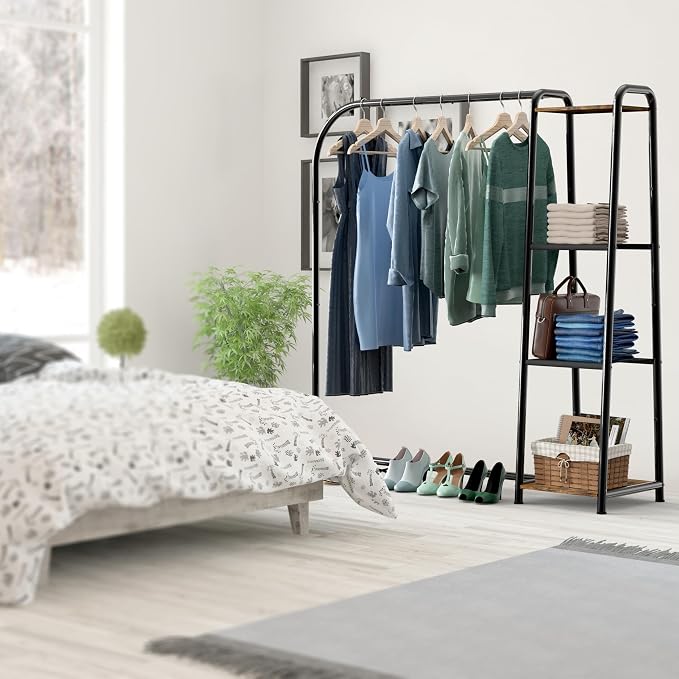 Simple Houseware Heavy Duty Clothing Garment Rack - Image 3