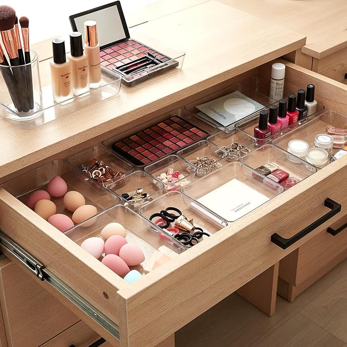 Masirs Clear Drawer Organizer Set - Image 4