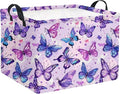 HIYAGON Rectangular Butterfly Basket Baby Storage Basket Storage Bin Organizer by HIYAGON